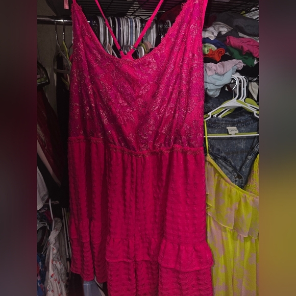 NWOT WHITE BIRCH 3X Mistaken" Adjustable Spaghetti Strap Ruffle Shorts Romper - Picture 3 of 7